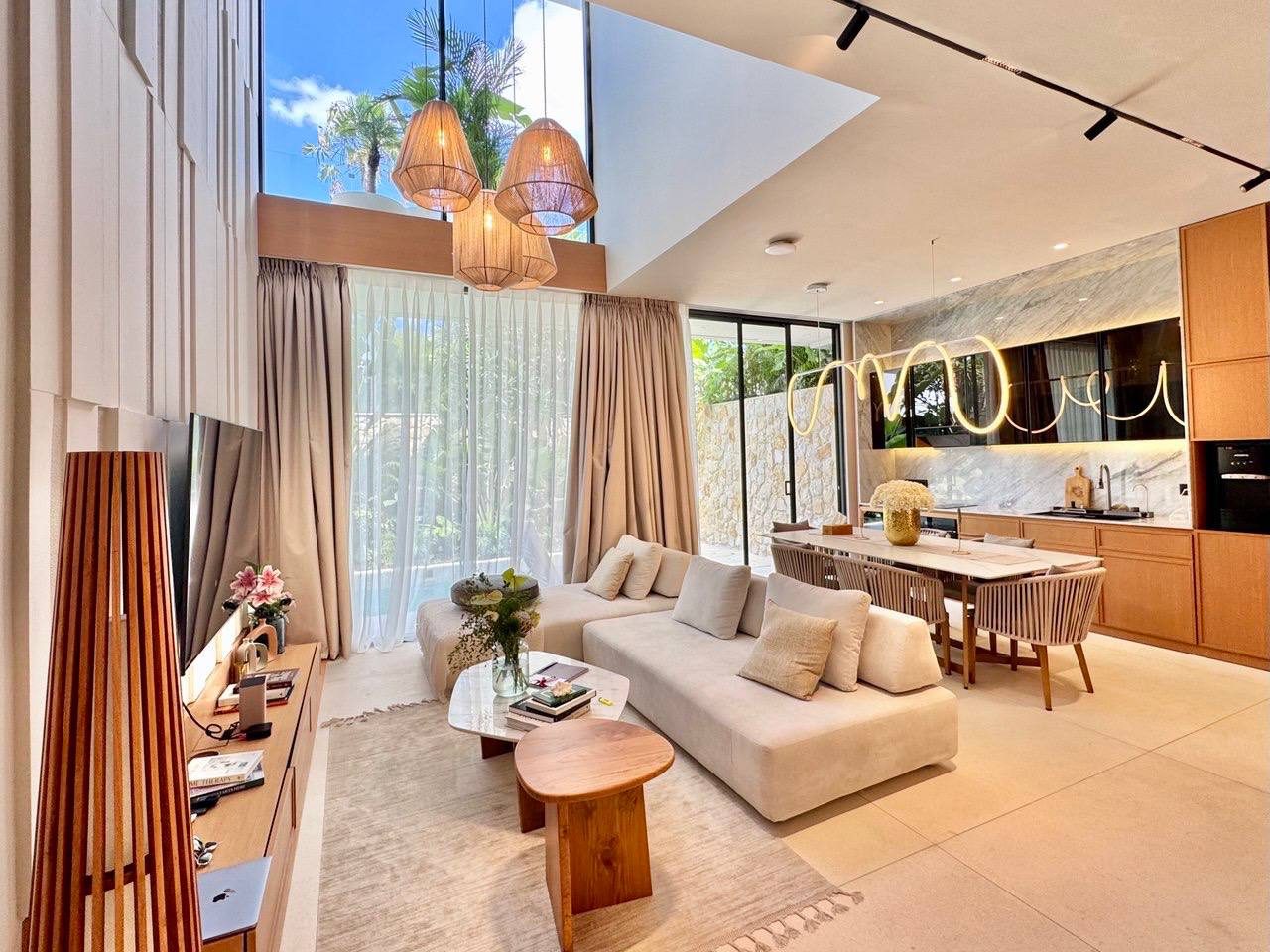 Brand new villa in a premium complex with a private waterfall